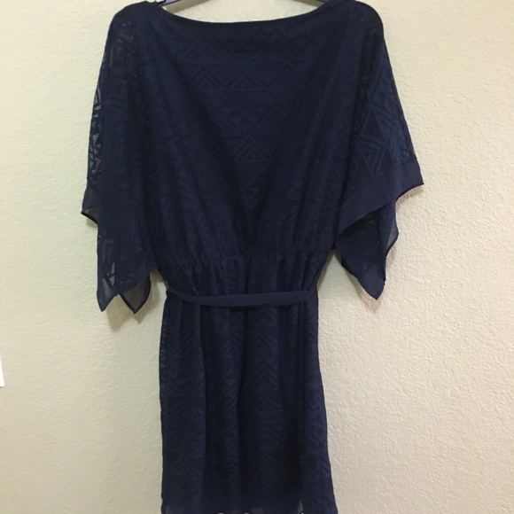 Navy Belted Dress - Picture 5 of 5